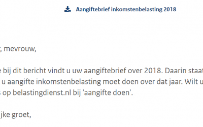 Aangifte inkomstenbelasting